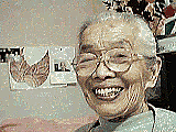 PHOTO[Baachan's cheerful face]