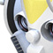 2003, thumbnail 22, robot on the testbed (color variation) / Main visual image for the website of Applied Computer Science dept., Tokyo Polytechnic University